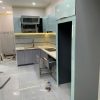 Tủ bếp inox 304 + cánh kính mẫu 05