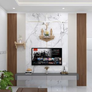 Tỉ tivi trang trí phòng khách